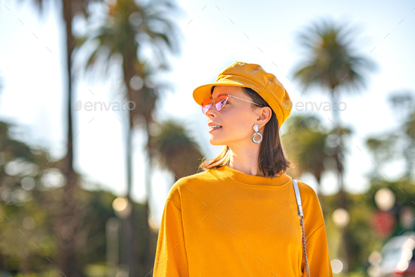 Young woman in Los Angeles - Stock Photo - Images