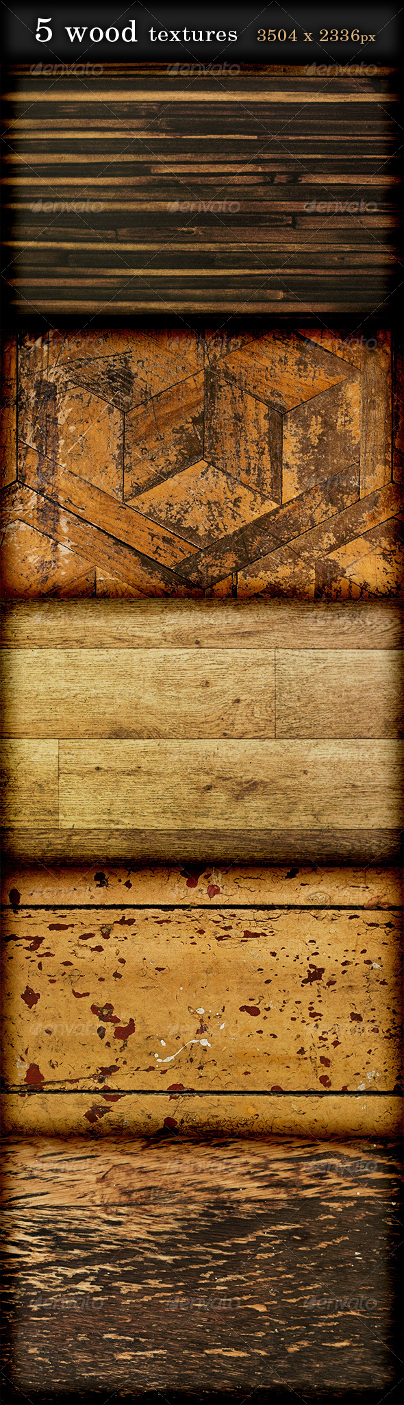 5 Wood Textures high resolution - Wood Textures