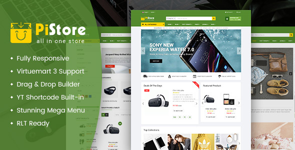 PiStore – Multipurpose eCommerce VirtueMart Template