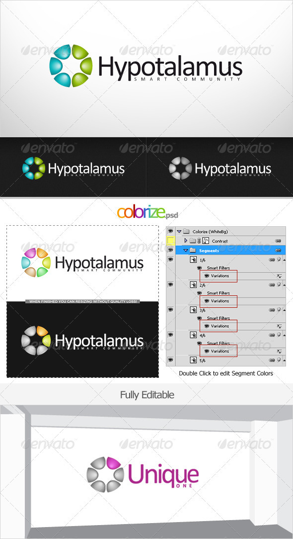 Hypotalamus - Symbols Logo Templates