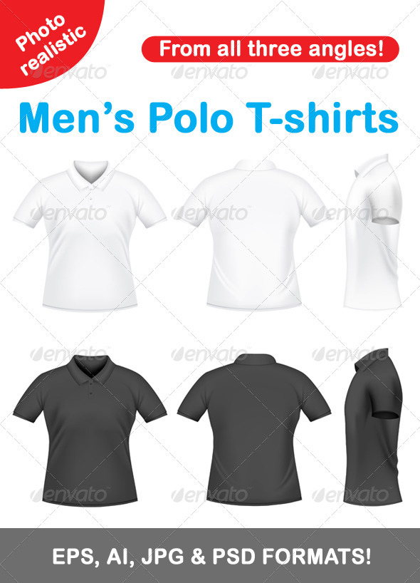 Men's polo t-shirts - Miscellaneous Vectors