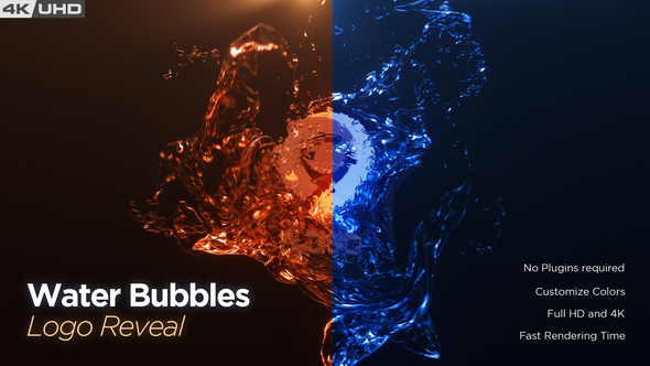 Water Bubble Logo Reveal