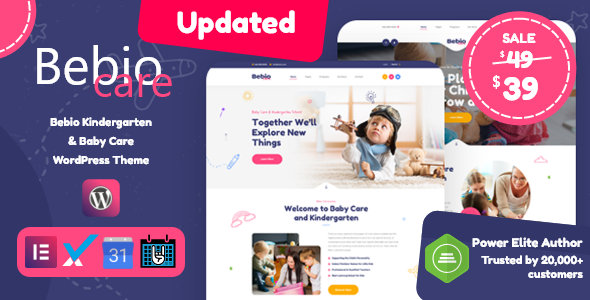 Bebio – Kindergarten & Baby Care WordPress Theme