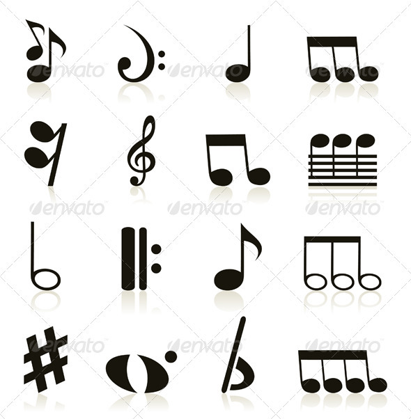 Musical icons8 - Miscellaneous Vectors