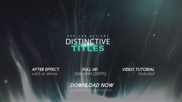 Distinctive TitleslParticles Lights - VideoHive 26139940