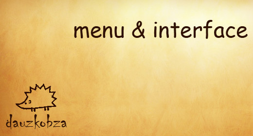 menu & interface sounds