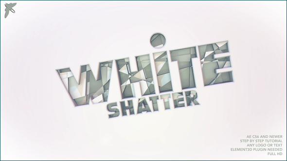 White Shatter Logo - VideoHive 26141371