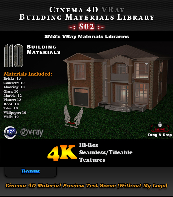 [DOWNLOAD]110 x VRay Building Materials S02 for Cinema 4D