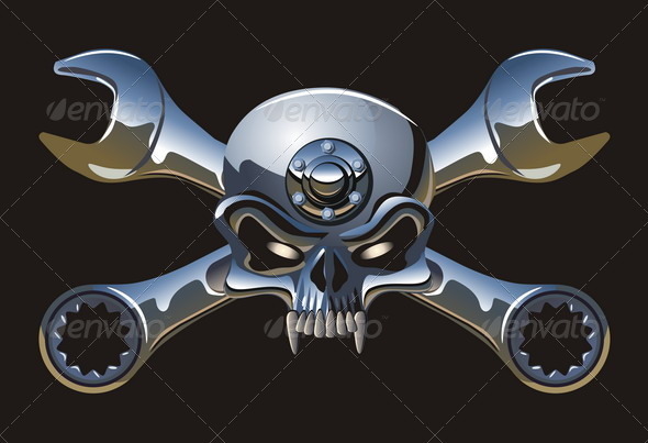Metal Jolly Roger - Decorative Symbols Decorative