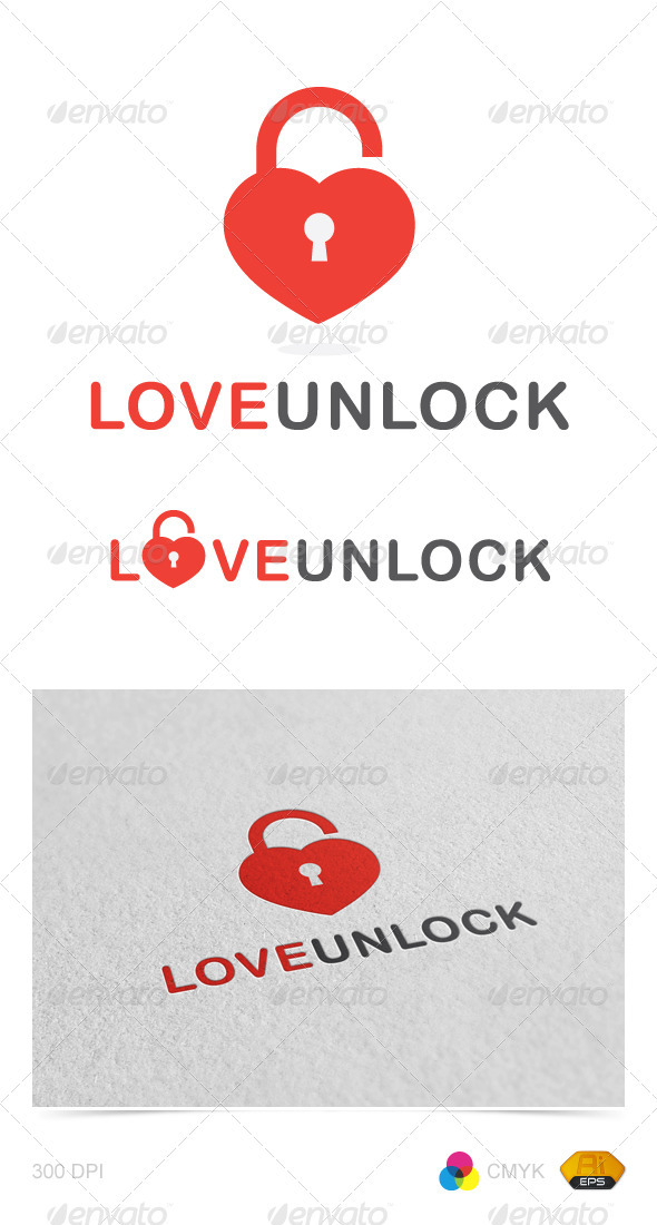 Love Unlock logo - Symbols Logo Templates
