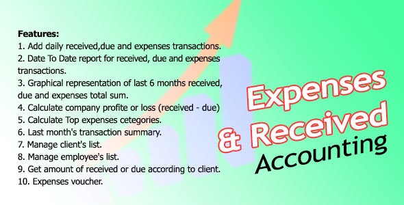 Expenses And Received Management System