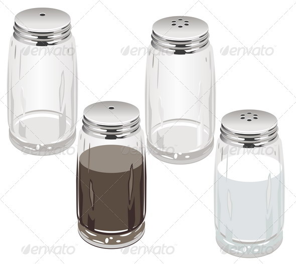Salt and Pepper Shakers set - Food Objects