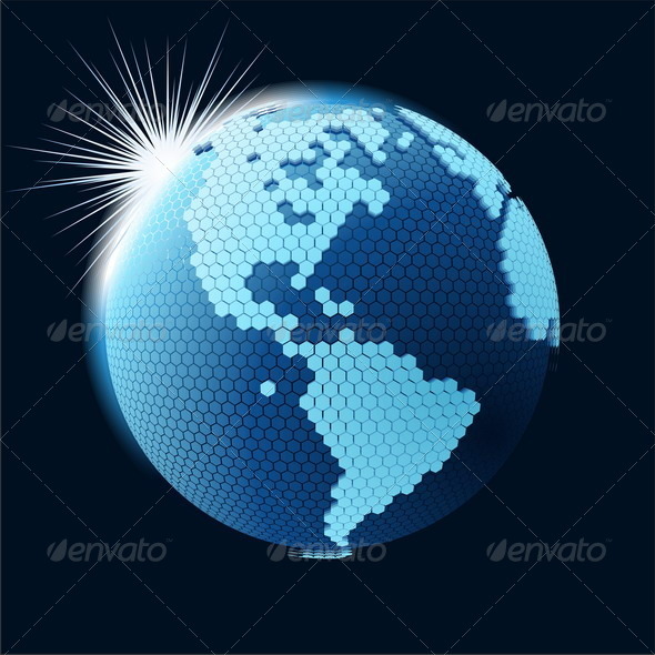 Global Cellular Network Theme - Communications Technology