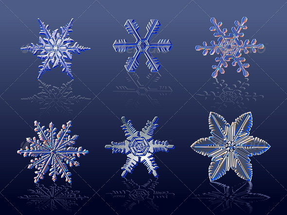 Snowflakes set - Christmas Seasons/Holidays