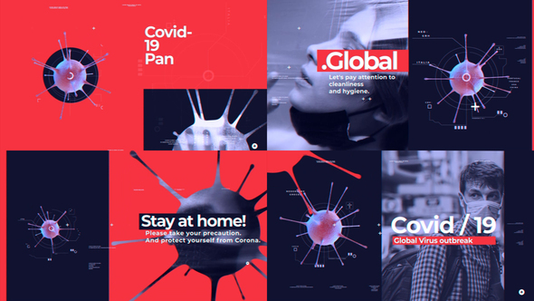 Covid-19 Pandemic Opener - VideoHive 26153711