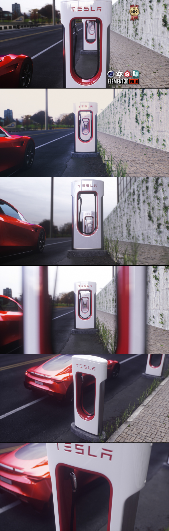 Tesla Supercharger - 3Docean 26154809