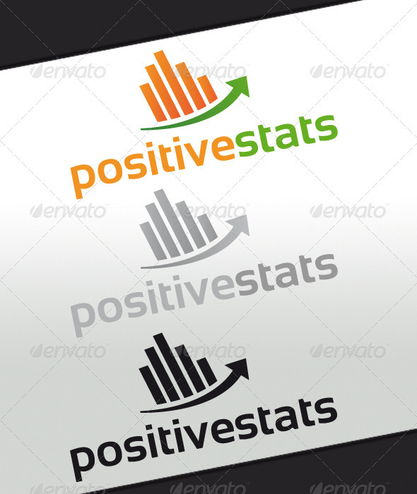 Positive Stats Logo - Symbols Logo Templates