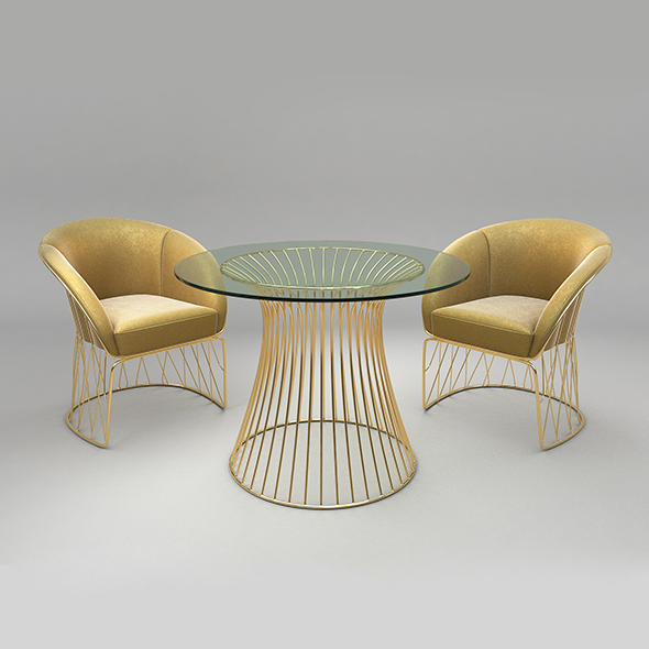 Modern Table and - 3Docean 26158440