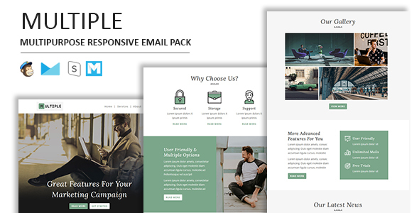 Multiple Responsive Email - ThemeForest 26164813