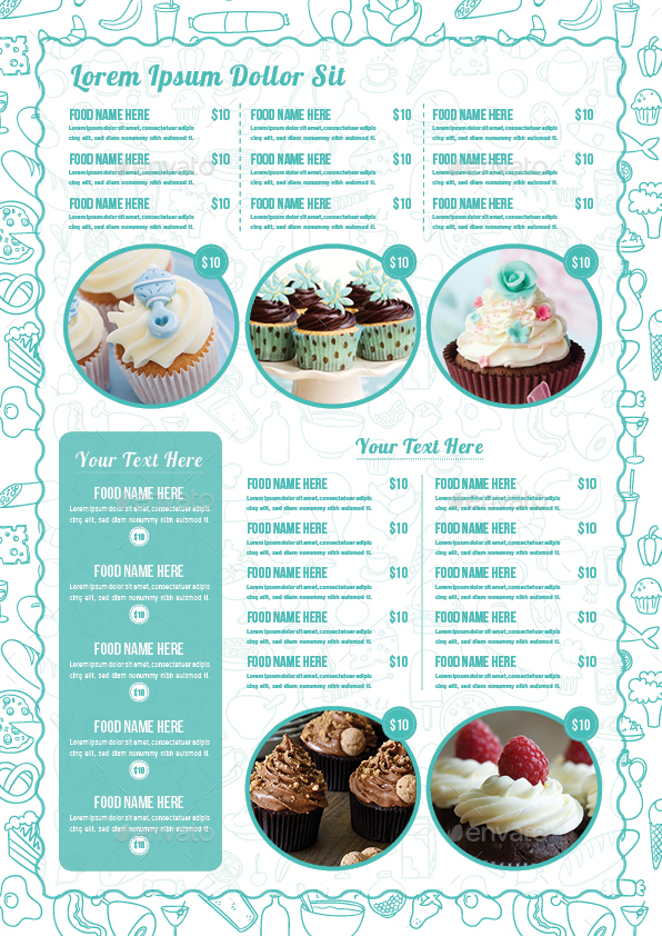 Cupcake Flyer Template Vol. 5, Print Templates | GraphicRiver