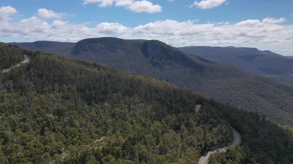 Great Western Tier Conservation Area, Poatina Road, Poatina, Tasmania, Australia Aerial Drone 4K