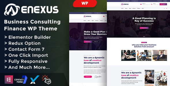 Enexus – Consulting Business Elementor WordPress Theme