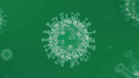 Coronavirus ( Covid – 19 ) Looped Background  - Green