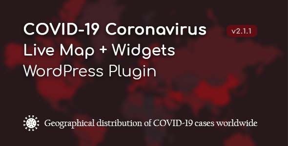 COVID-19 Coronavirus — Live Map & Widgets for WordPress