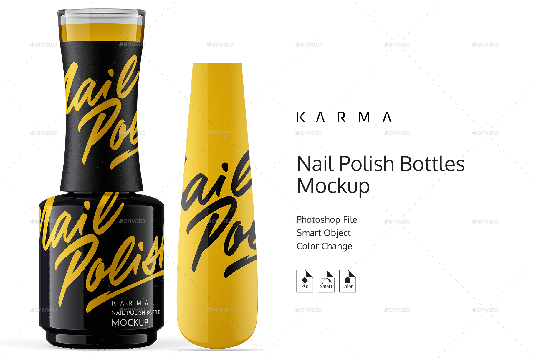 Download Nail Polish Bottles Mockup by KarmaStore | GraphicRiver