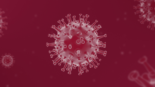 Coronavirus ( Covid – 19 ) Looped Background  - Red