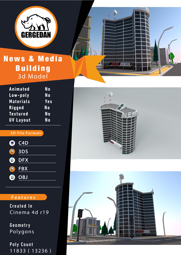 NewsMedia Building - 3Docean 26193400
