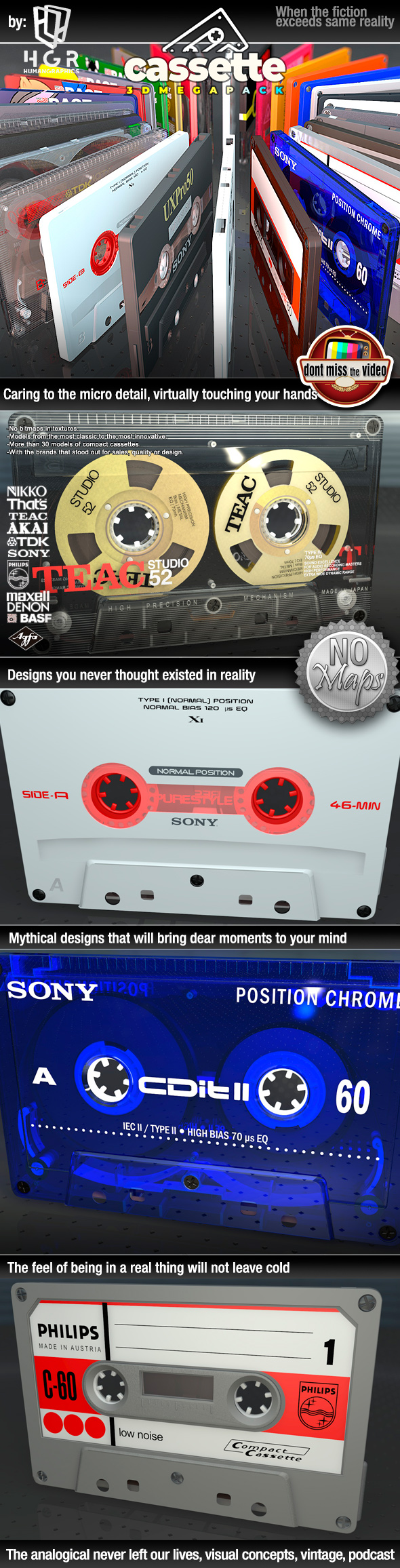 Cassette Megapack 30 - 3Docean 26195692