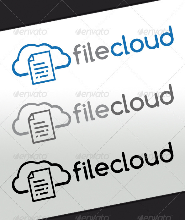 File Cloud Logo - Symbols Logo Templates