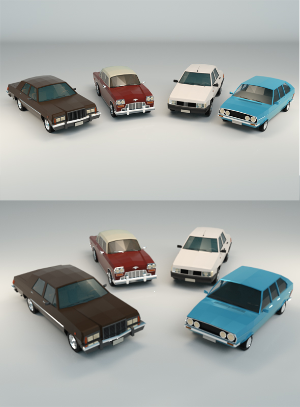 Low Poly Sedan - 3Docean 26201257