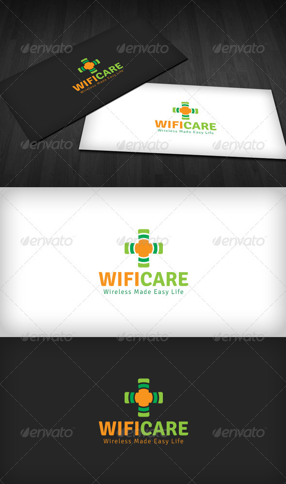 Wifi Care Logo - Vector Abstract