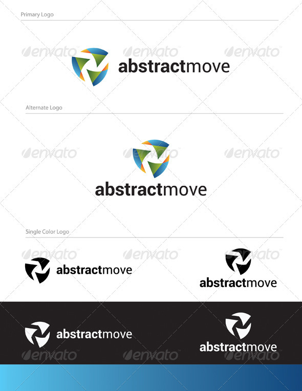 Abstract Move Logo Design - ABS-026 - Vector Abstract
