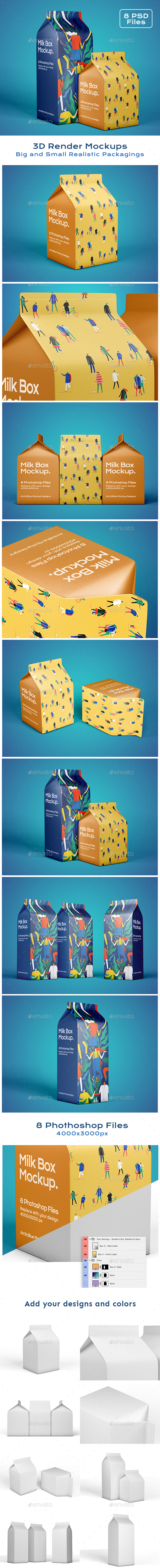 Download Milk Box Mockup By Arcticblue Graphicriver