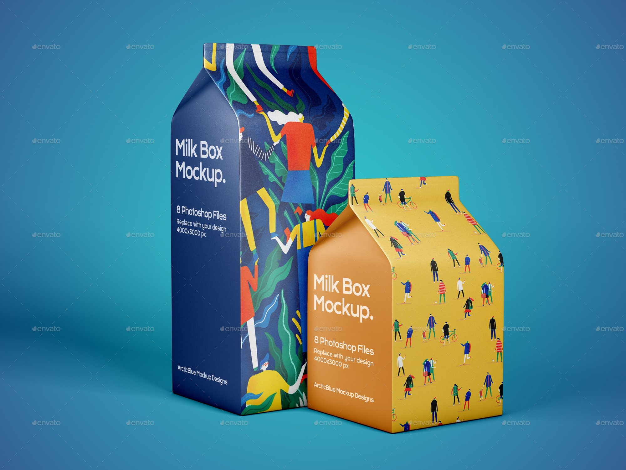 Milk Box Mockup, Graphics | GraphicRiver