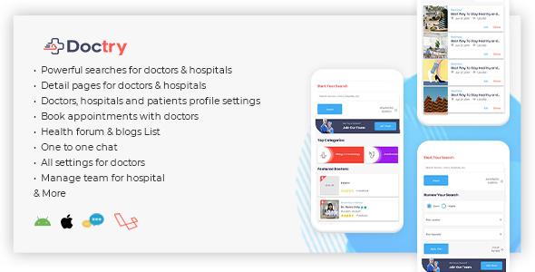 React Native Mobile APP For Doctry Laravel Version