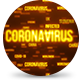Corona Virus World Impact Texts Orange - VideoHive Item for Sale