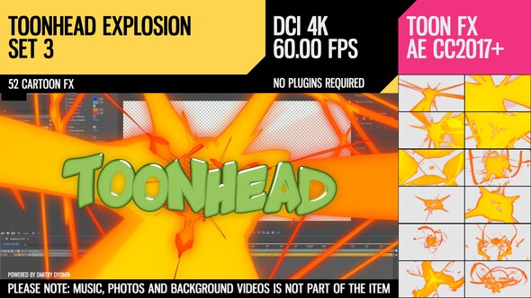 Toonhead (Explosion FX - VideoHive 26209890