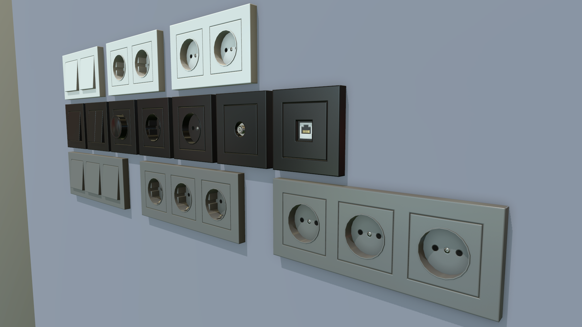 Electrical Switches and Outlets by Ash_Mesh | 3DOcean