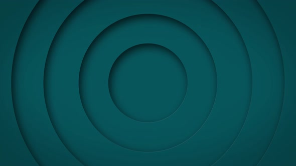 abstract logo promo pattern of circles with the effect of displacement turquoise clean rings animati