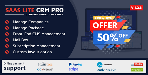 SaaS Lite - Project Manager CRM PRO
