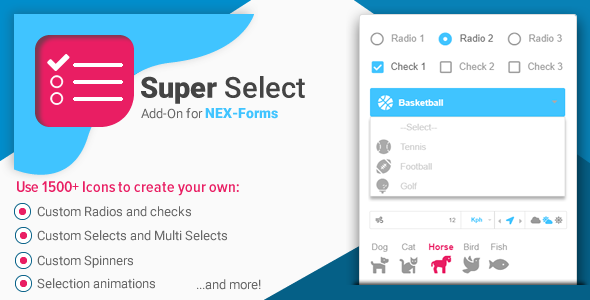 Super Selection Form Field for NEX-Forms