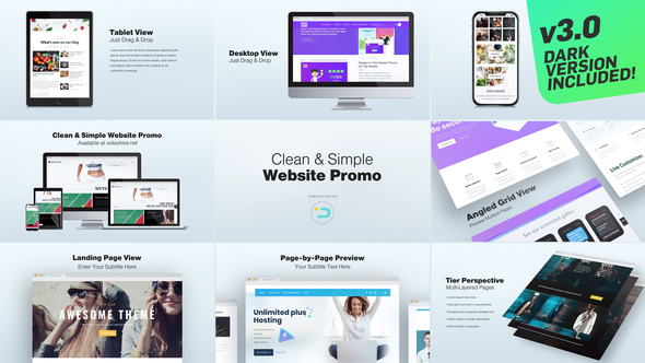 Clean and Simple Website Promo 3.0