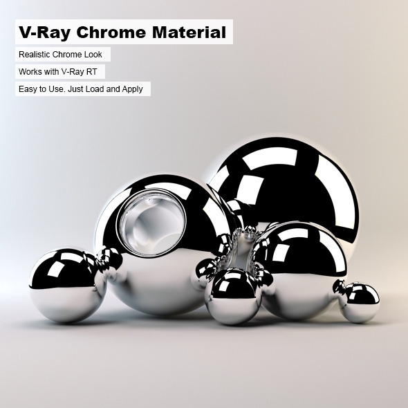 V-Ray Chrome Material - 3Docean 244282