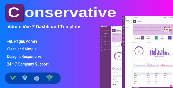 Conservative - Vuejs Admin & Dashboard Templates