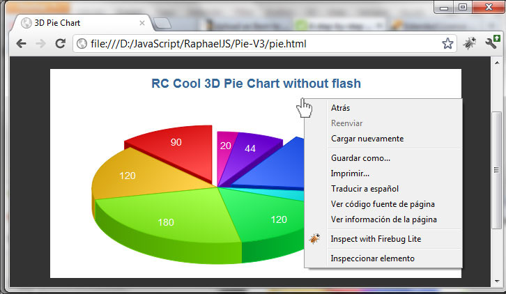 Chart Js 3d Pie