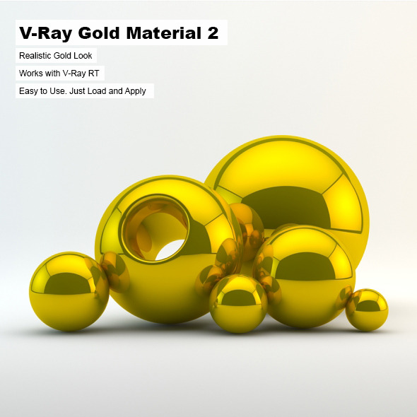 V-Ray Gold Material - 3Docean 2462408